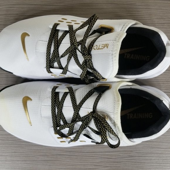 Nike Free X Metcon 2 Training Shoe, White/Gold, CD8526 176 Womens Various Sizes - Picture 8 of 12
